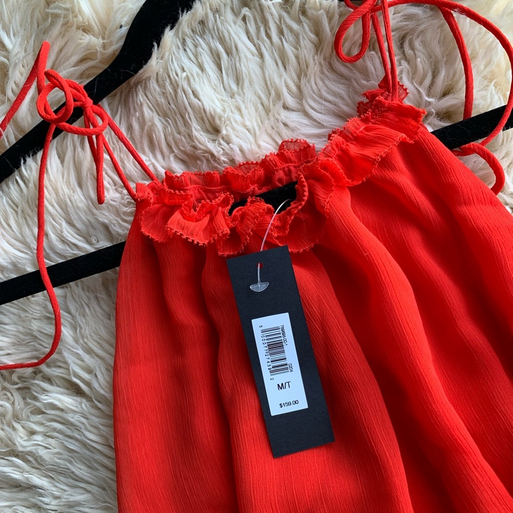 Stunning Banana Republic red chiffon dress, new with tags - Picture 4 of 4